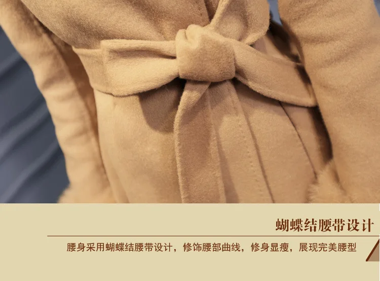 Осеннее Женское пальто в Корейском стиле, большие размеры XXXL, шерстяные пальто, осенне-зимняя верхняя одежда с длинным рукавом, куртки, пальто