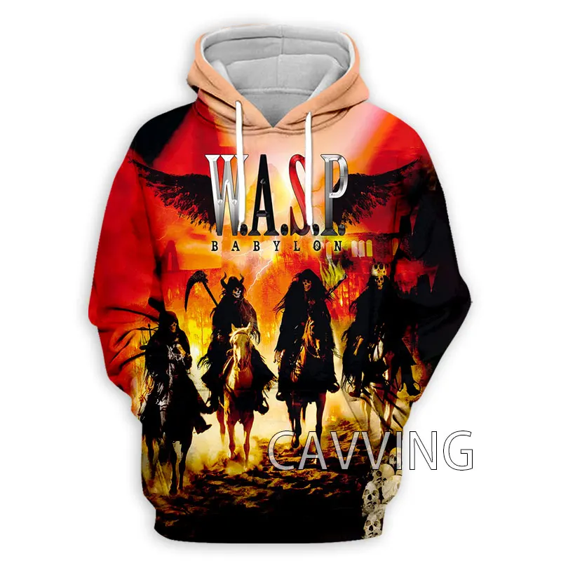 New Fashion Women/Men's 3D Print  W.A.S.P Rock  Hoodies Hooded Sweatshirts Harajuku Hoodie Sweatshirts Tops Clothing  H01 5