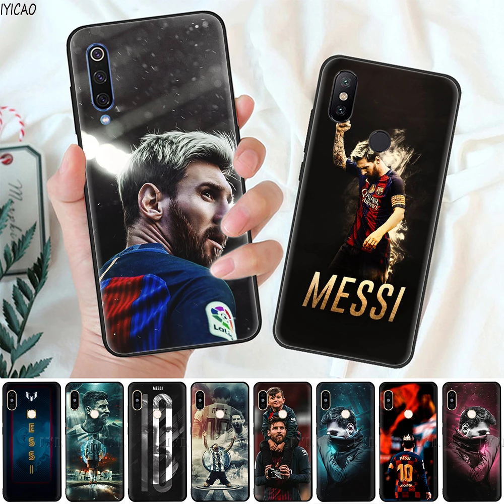 IYICAO Messi Soft Case for Xiaomi Mi 10 A3 A2 Lite A1 CC9 CC9E 9T 9 8 6 SE Pro F1 Max 3 5X 6X MiA1 MiA2 |