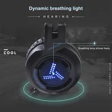 Гарнитура 7,1 канала 3,5 мм Jack Bass стерео звуковой эффект Игровые наушники с микрофоном для компьютера ПК ноутбук наушники для геймеров