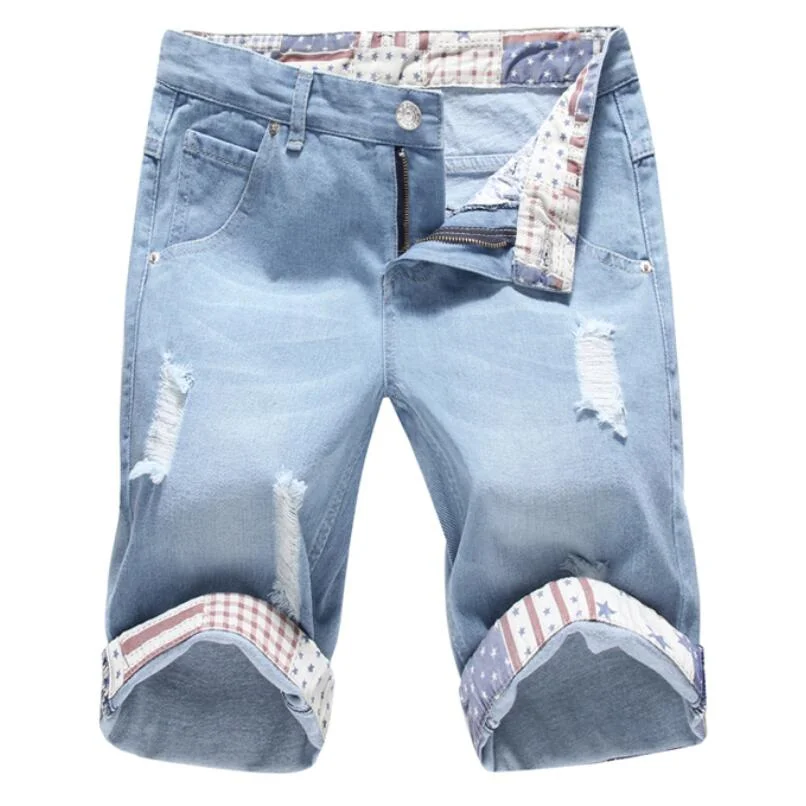 Японские крутые летние горячие новые мужские хлопковые горячие модные летние джинсовые шорты повседневные короткие брюки удобная брендовая одежда джинсы
