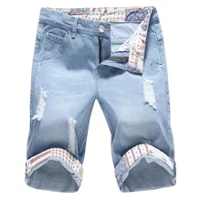 Японские крутые летние горячие новые мужские хлопковые горячие модные летние джинсовые шорты повседневные короткие брюки удобная брендовая одежда джинсы