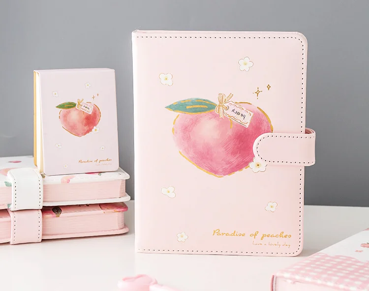 Kawaii Peach Notebook with Cover - Limited Edition