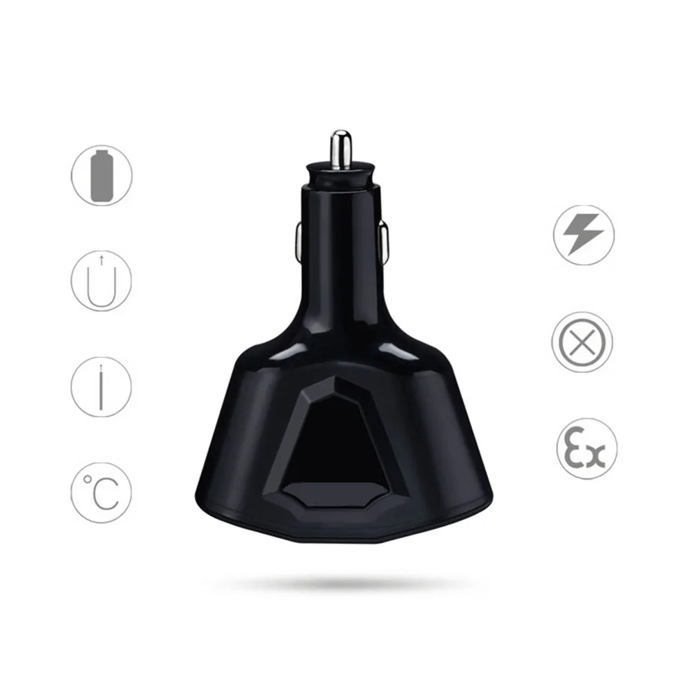 12 V-24 V 3.1A двойной USB Автомобильное зарядное устройство прикуривателя розетка адаптер питания зарядное устройство 120W выход с дисплеем напряжения