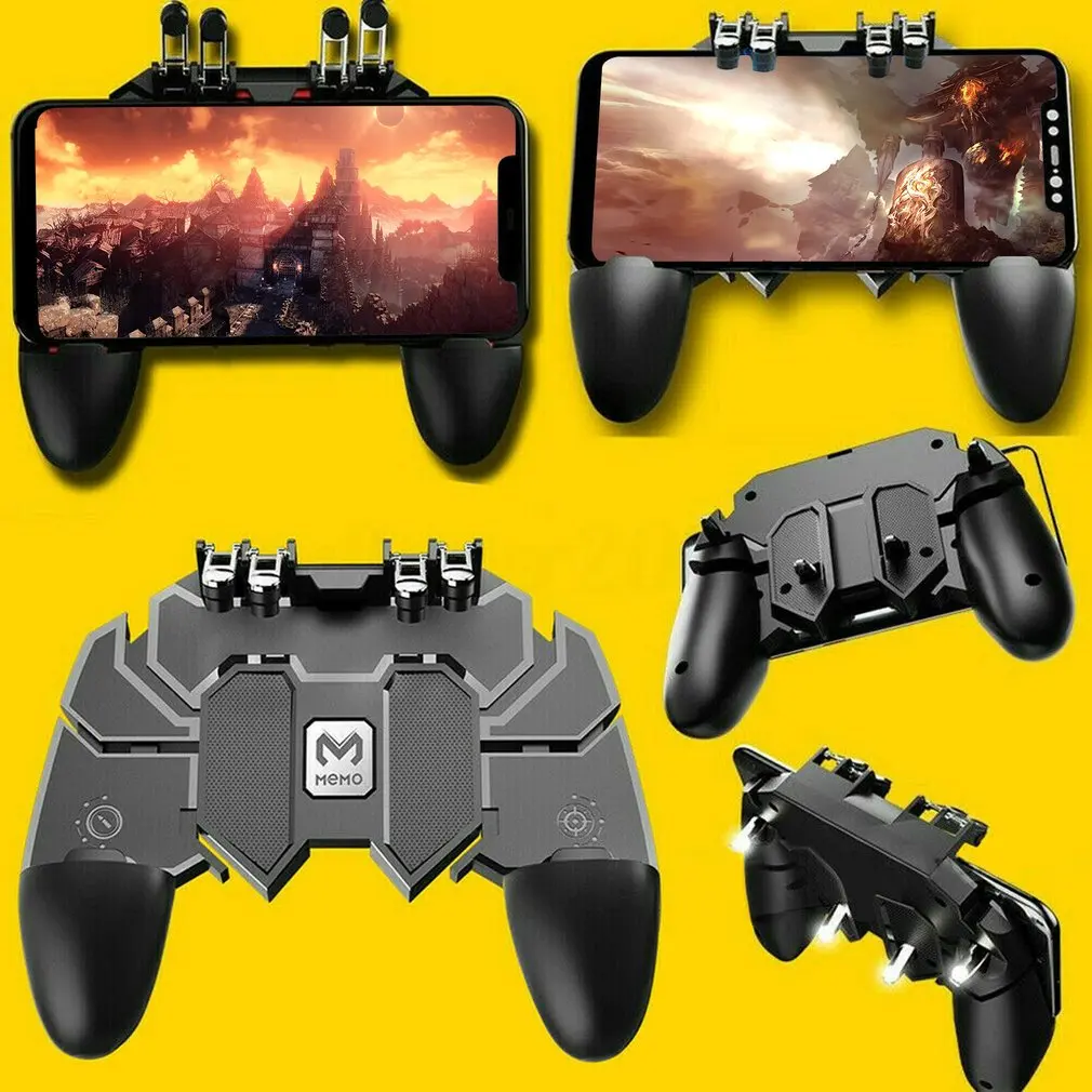 AK66 MEMO PUBG игровой контроллер геймпад металлическая кнопка пуска стрельба бесплатно огонь геймпад джойстик для IOS Android мобильного телефона