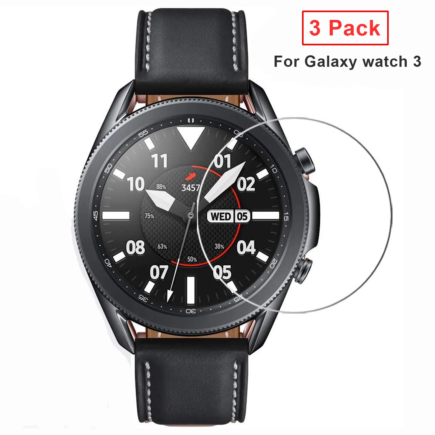 Glass Film For Samsung Galaxy Watch 3 45mm 41mm Screen Protector Tempered for 41 | Наручные часы