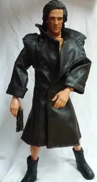 

1/6th Black Solid Jacket Model for 12" Male Body Figure Doll Toys