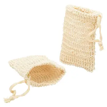 

Shower Exfoliator Soap Saver Foaming Bag Cotton And Linen Sponge Pouch Net Bubble Blister Mesh Cleaning Tools