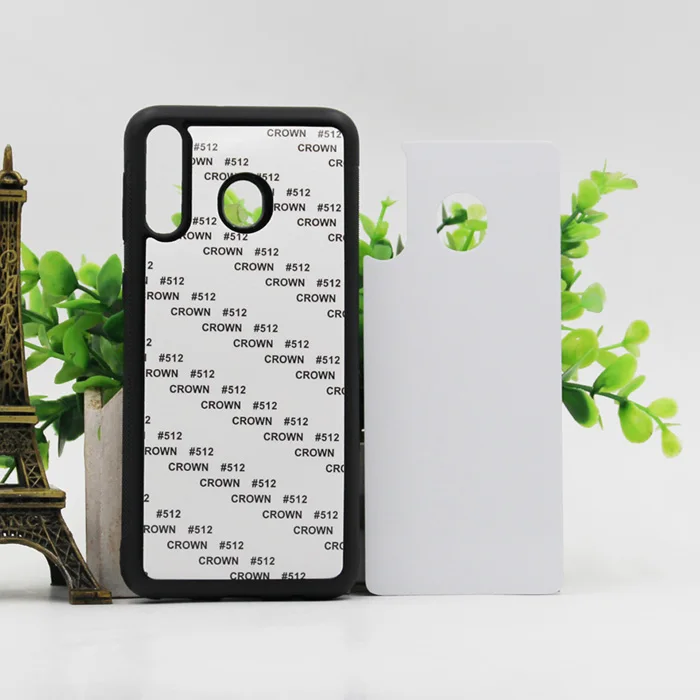 

5PCS For Samsung A10E A20E M10 M20 M30 A40 A50 A60 A70 Blank Silicone TPU+PC Sublimation print Case with Aluminum Inserts