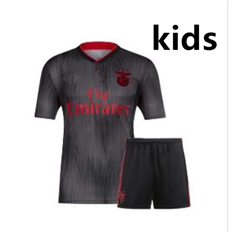 Benfica Детский комплект Футбольная Футболка 19 20 HOME Out JONAS JOAO FELIX RAFA Pizzi Salvio Raul Jimenez Детская футбольная рубашка - Цвет: kids1