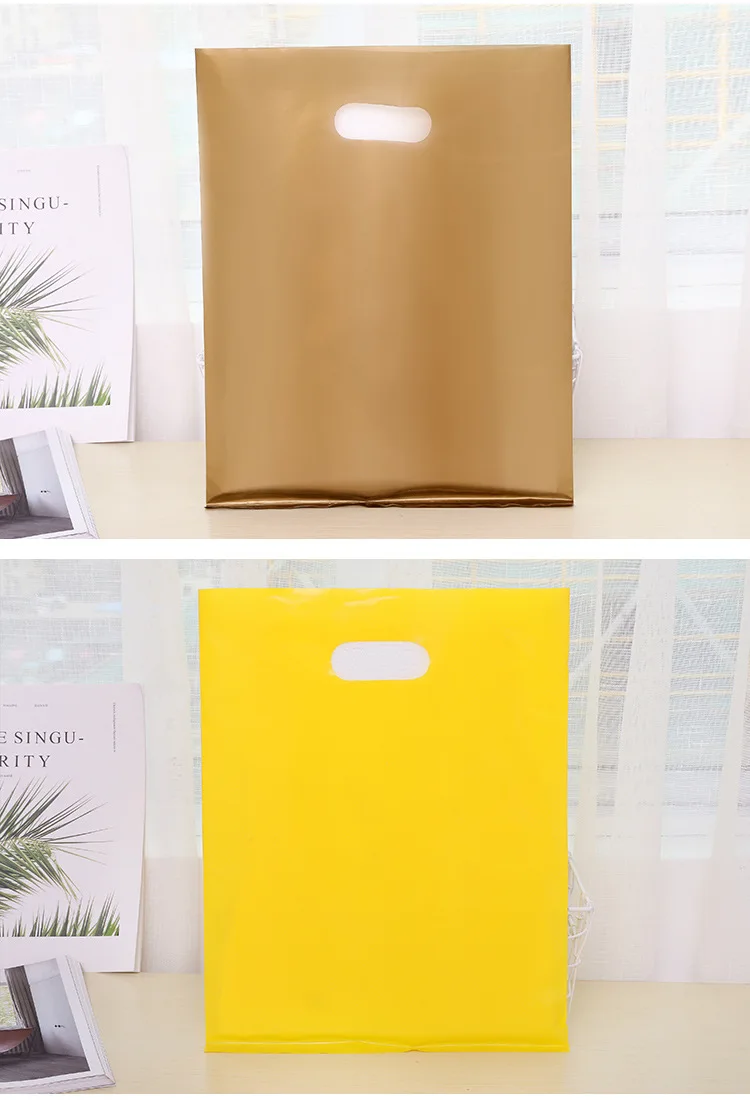Пластиковая упаковочная упаковка, подарочные пакеты с ручками, поли пакеты, Свадебный кармашек, день рождения, 15x20 cm