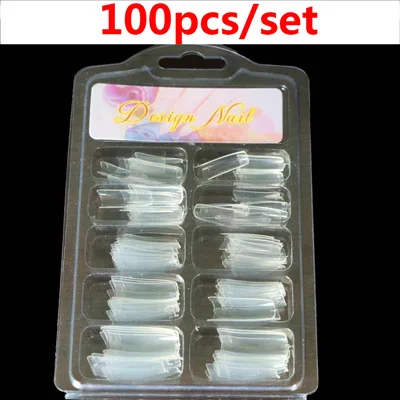 Style 7 Transparent Накладные ногти Поддельные ногтей гель для украшения ногтей карта палитра практики нейл-арта доска Дисплей подсказки маникюра 10/50/500 шт - Цвет: Style 7 Transparent