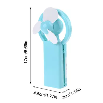 

New Mini Travel Desk Cool Air Fan Hand Held Cooling Fan Powered By 2x AA Battery K1AB