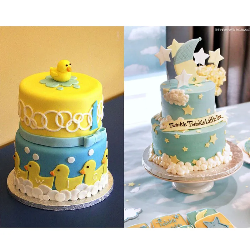 3 шт./компл. мини Звезда фондан для украшения торта поршень печенья симпатичная