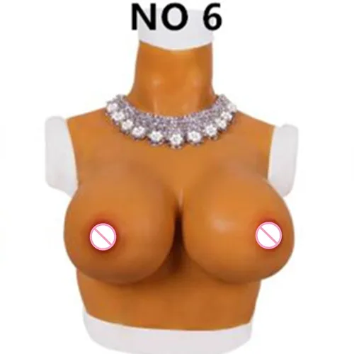 NO 6 color China CDF Cup Artificial Huge Fake Boobs Silicone Breast Forms For Ladyboy Drag queen Transgender Shemale Crossdresser Transvestism - Цвет: NO 6 color China