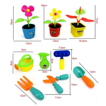 

1 Set New Plastic Flower Planting Tool Toy Children Play House Game Garden Toys Set For Girls Boys 72XC
