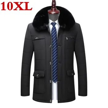 

new big plus size 10XL 9XL 8XL Winter jackets for men casual jacket with thick warm coat for men casual Parker coat for men