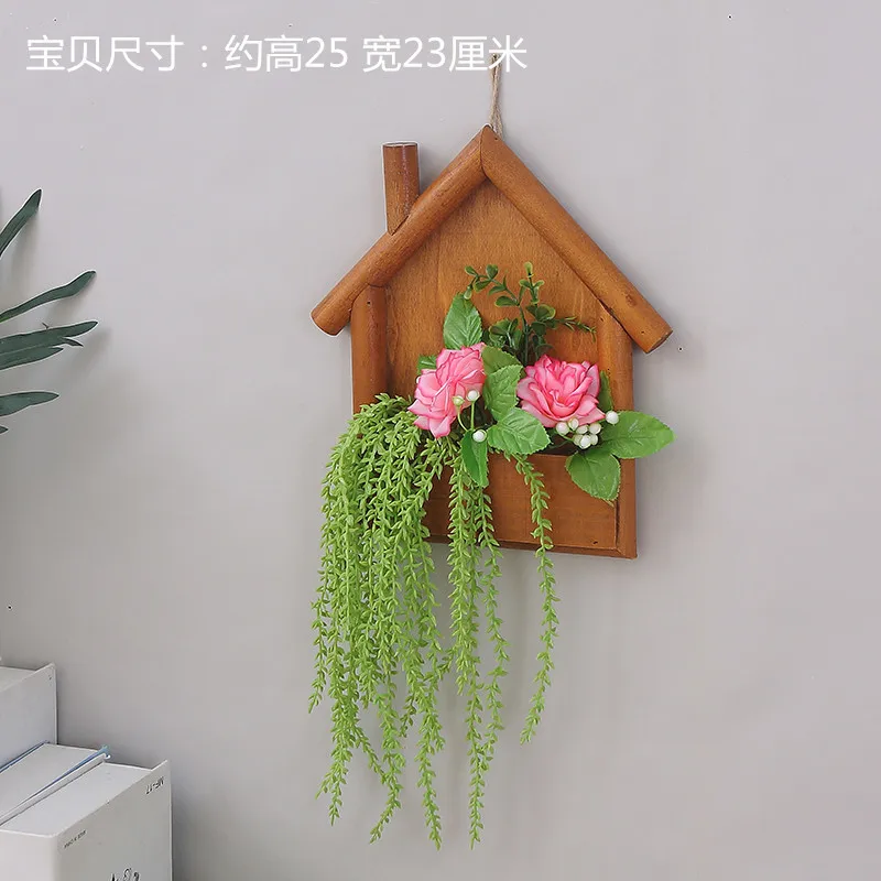 House grass Rose Украшение на стену для девочек, украшение для комнаты, детская спальня, настенная Подвеска для ресторана, настенная подвеска в скандинавском стиле - Цвет: House grass Rose