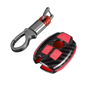 

Hot 3 Key Intelligent Remote Key Carbon Fiber Key Fob Case Cover For Mercedes-Benz For A E C S CLK SLK ML