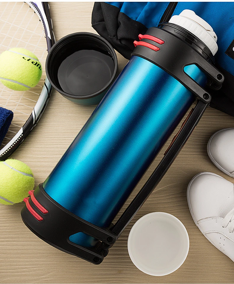 1.2L~ 3LThermos мода на каждый день на открытом воздухе автомобильной Нержавеющая сталь термос для воды Портативный изоляции вакуумная фляга