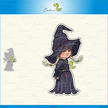 

Halloween Little witch Cutting Dies new 2020 Metal mould dies Scrapbooking Paper Making Craft die Matching color paper dies