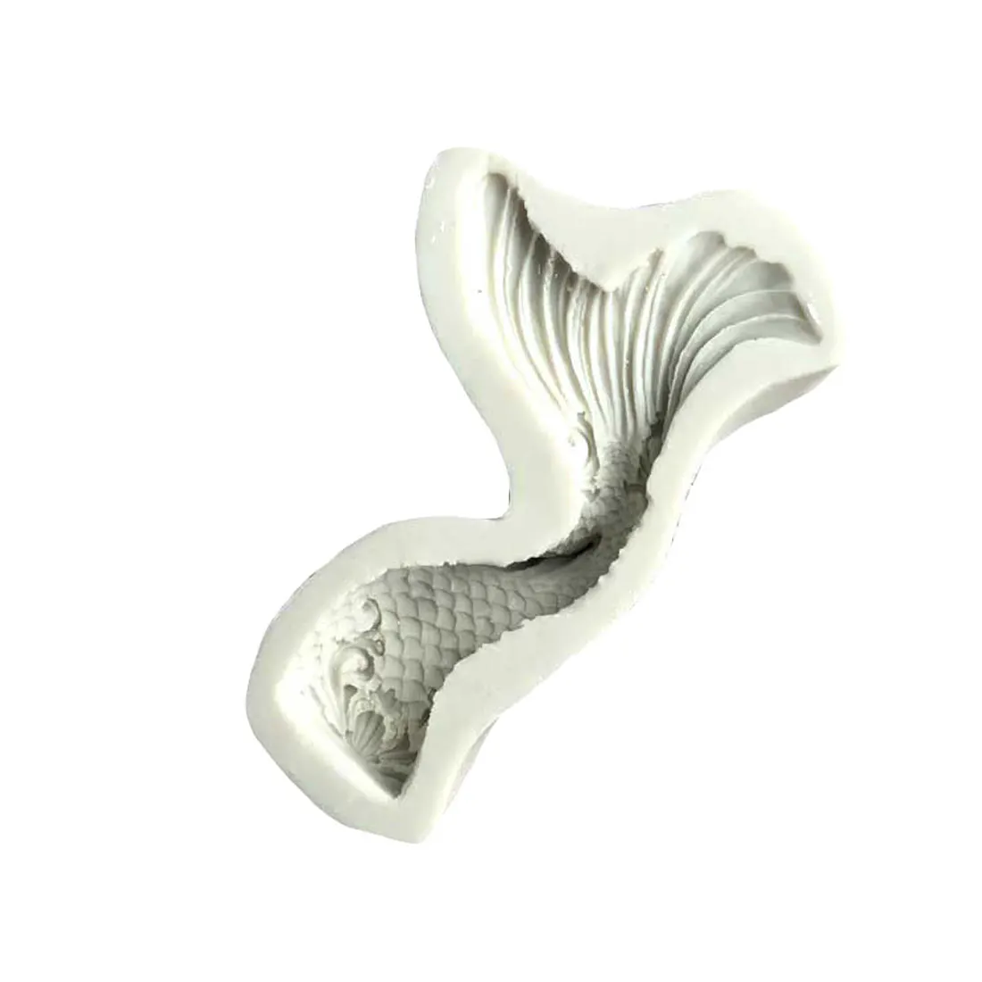 FishTail 1 Форма для торта, форма для рыбы, вилки, хвоста, силиконовая Русалка, форма для украшения торта, инструменты для украшения торта, мыло ручной работы, помадка, форма для выпечки шоколада - Цвет: FishTail 1