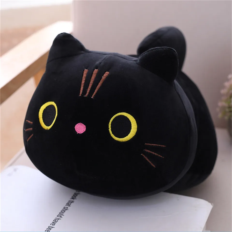 Мультяшная мягкая кошка, плюшевая игрушка, детская игрушка, мягкие животные, плюшевая подушка, хлопковая мягкая игрушка, подарок для украшения детской комнаты