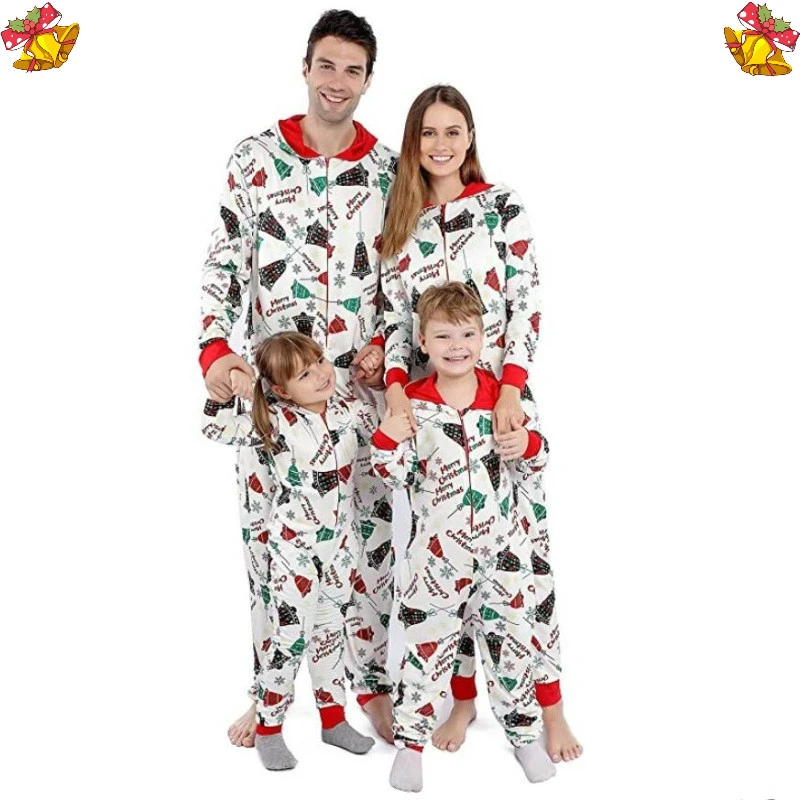 Pijamas navideños a juego para toda la familia, ropa dormir con estampado bonito, para vacaciones, hombres, mujeres y niños, 2021|Trajes iguales de familia| - AliExpress