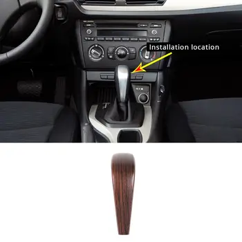 

Pine Wood Style ABS Plastic Patch Car Center Gear Shift Head Cover Trim for BMW 1 3 Series X1 E90 E92 E93 E87 2011-15 Accessory