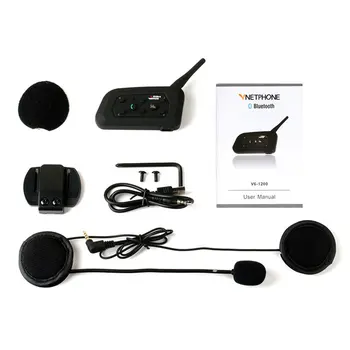 

V6-1200 High-speed Protocol Motorcycle Helmet Headset and Interphone Long-distance Transmission
