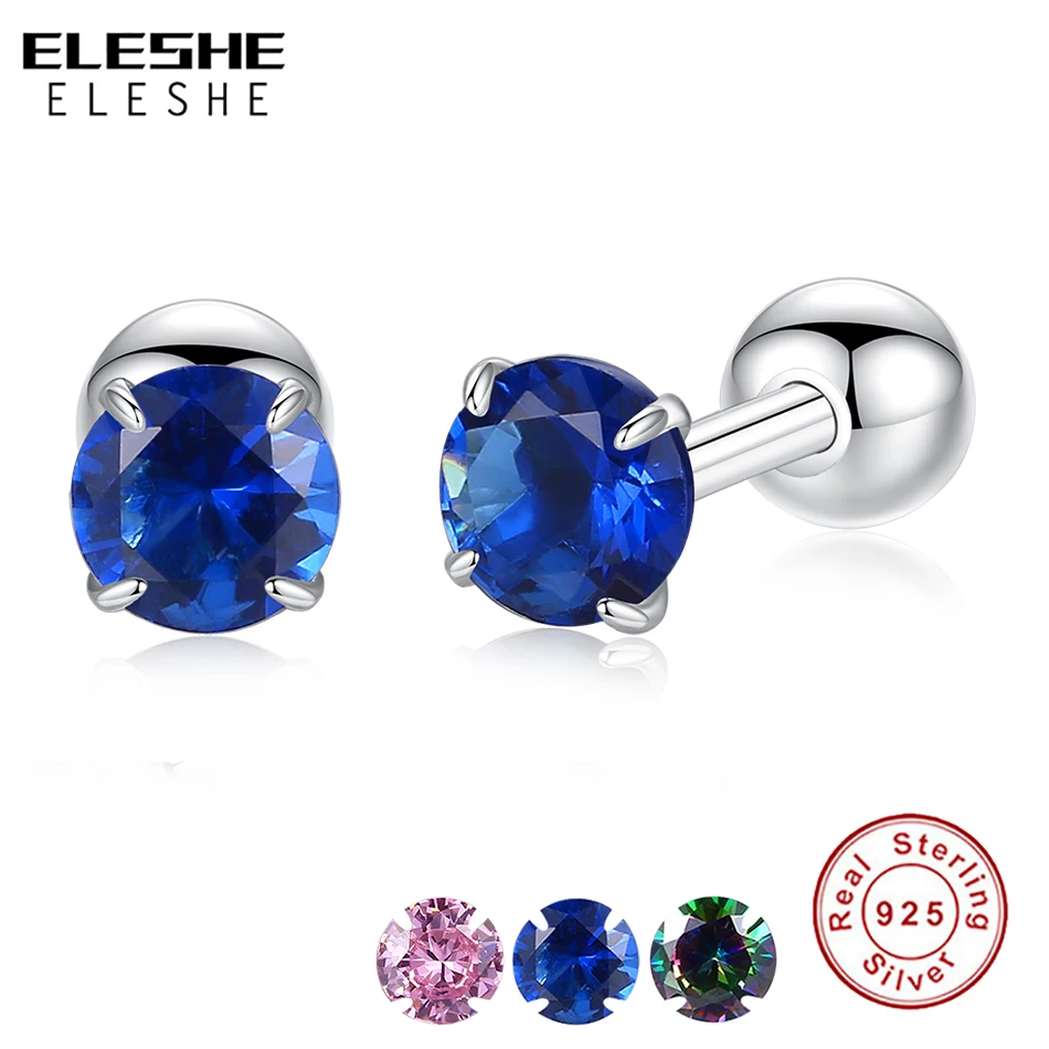 Женские серьги-гвоздики из серебра 2019 пробы с фианитом | Украшения и аксессуары