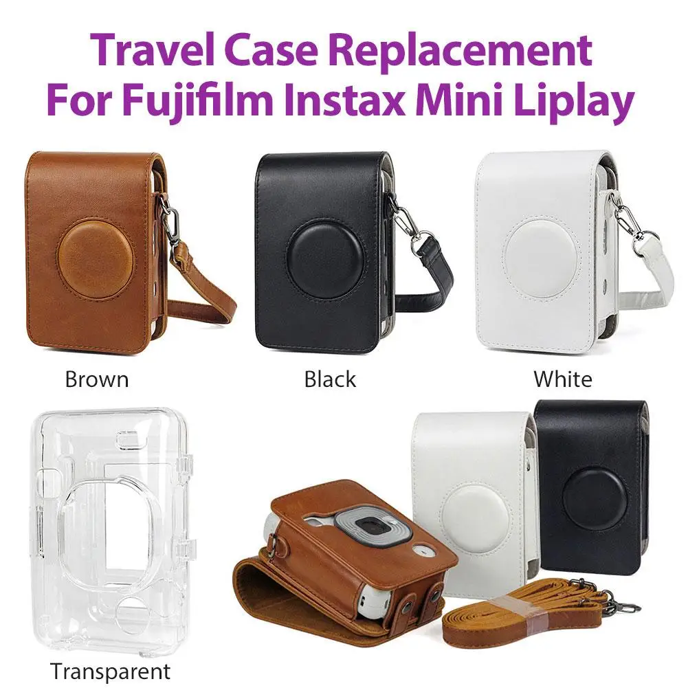 Ретро стиль PU кожаный чехол для путешествий Замена для Fujifilm Instax Mini Liplay гибридная мгновенная камера с плечевым ремнем