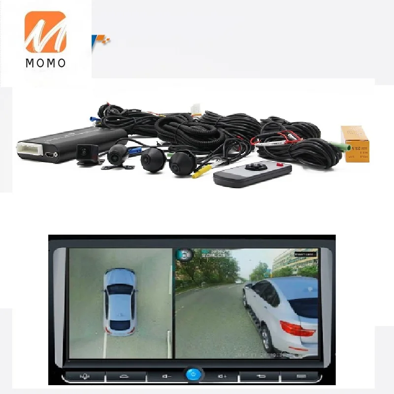 720p 1080p dvr 3d pássaro vista panorâmica sensor de estacionamento 360  câmera do carro para estacionamento reserva condução