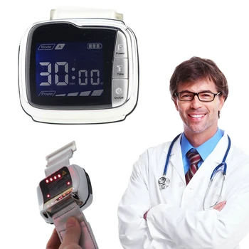

TV 650nm Laser Therapy Wrist Diode LLLT for Diabetes Hypertension Treatment Watch Laser Sinusitis Therapeutic Apparatus New