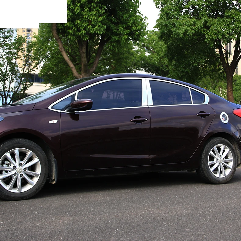 Lsrtw2017, украшение для окна автомобиля из нержавеющей стали для Kia K3 Kia Cerato, аксессуары для интерьера, хромированный 2012