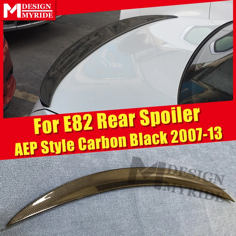 

For BMW E82 Carbon Gloss Black Trunk Spoiler Wing AEP Style 1-Series 118i 120i 125i 128i 135is Tail Wing Trunk Spoiler 2007-2013