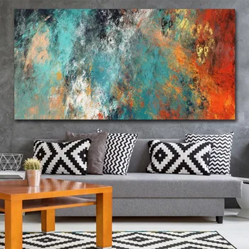 

Abstract Colorful Clouds Oil Painting on Canvas Posters and Prints Scandinavian Wall Art Picture for Living Room Cuadros Decor