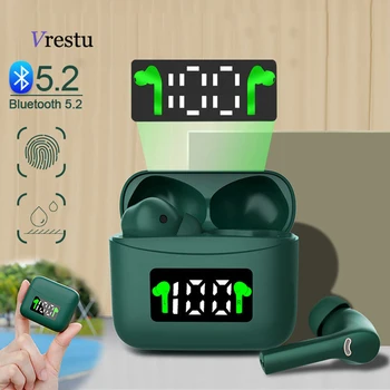 

Bluetooth V5.2 Earphone Wireless Charging Box Earphone 3D Stereo Sports Wireles TWS Earphones Noise Reduction Mic Game Earbuds