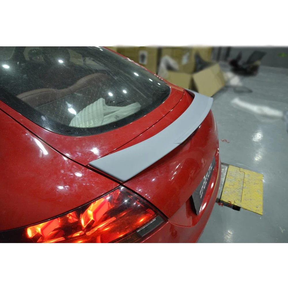 ПУ Спойлер на задний багажник, Крыло загрузки губы крыло для Audi TT 8J 2007 2008 2009 2010 с матовой серый праймер