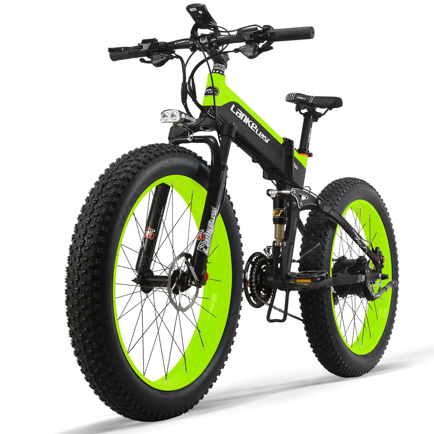 2" Fat Wheel складной электрический велосипед 48 В 13Ah 27 скоростей полная подвеска снег горный двойной гидравлический дисковый тормоз