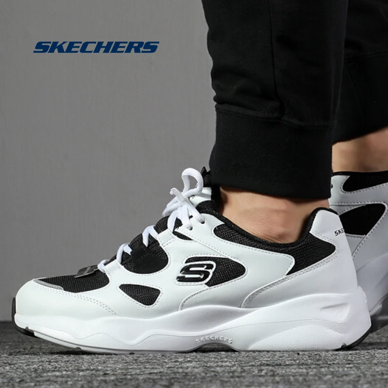 Skechers/мужские кроссовки D'lites унисекс; дышащая повседневная обувь; мужские легкие мужские кроссовки; 999235-WBK