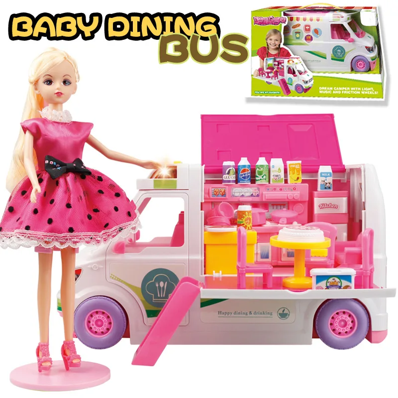  Children Baby Bus Food Trucks Ambulance Kitchen Set Model Kitchenware Doctor Set GIRL'S And BOY'S P - 4000267374911