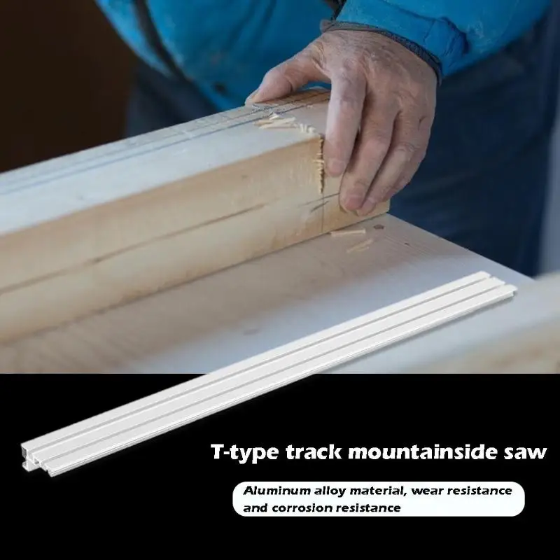 

Woodworking 75 Type Chute Backing Rail Aluminium Alloy Corrosion Resistance Durable Chute Connector with T-tracks Stop