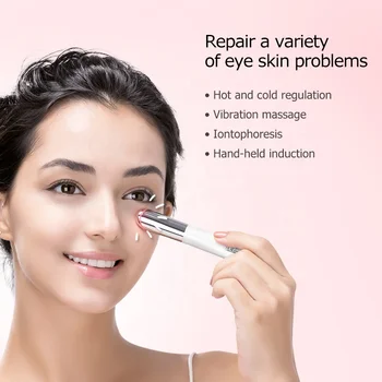 

2020 Popular Products Cordless Vibrating Wrinkle Removal Eye Massage Machine Anti-aging Magnetic LED Light Therapy Eye Massager