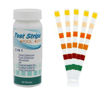

For Hot Tub Swimming Pool SPA Test Strips SPA Swimming Pool Free Chlorine/Bromine PH Test Strips Practical