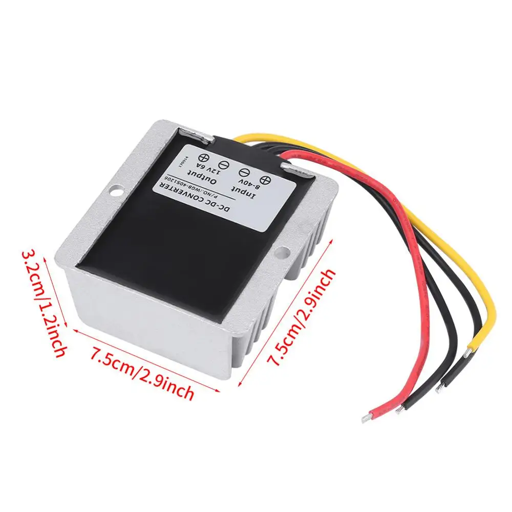 Power Automatic DC Voltage Stabilizer Regulator 8-40V to 12V 6A 72W Converter