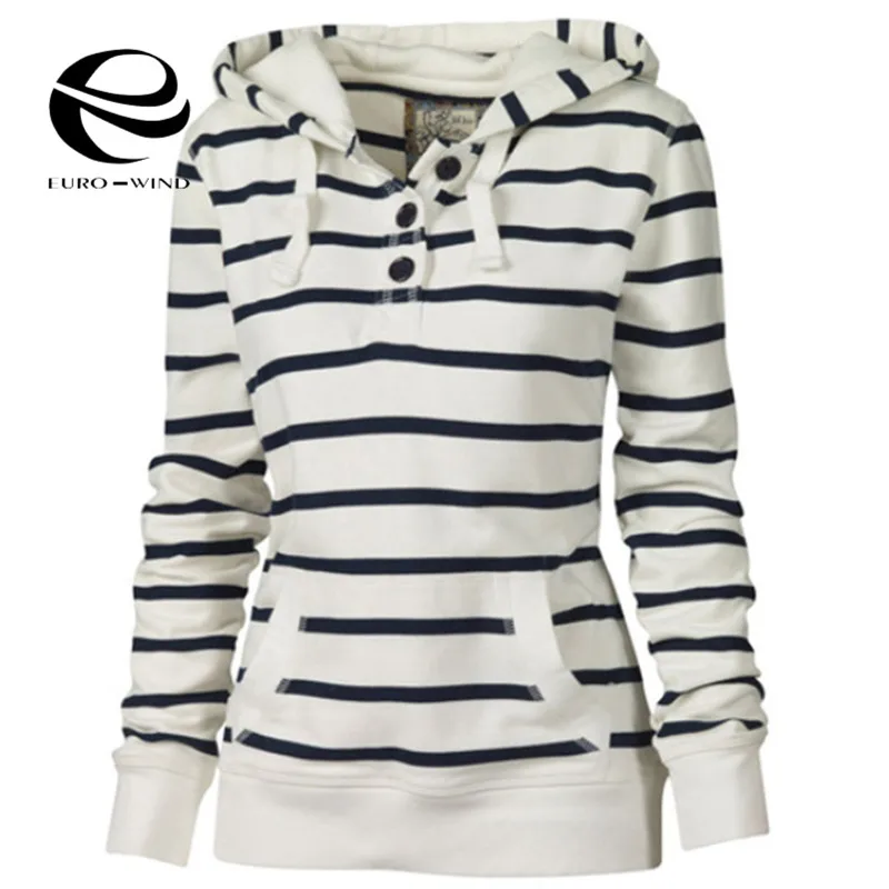 

Plus Size 4XL 2019 Autumn Women Hoodie Casual Long Sleeve Stripe Pullover Sweatshirts Hooded Female Jumper Tracksuits Sportswear