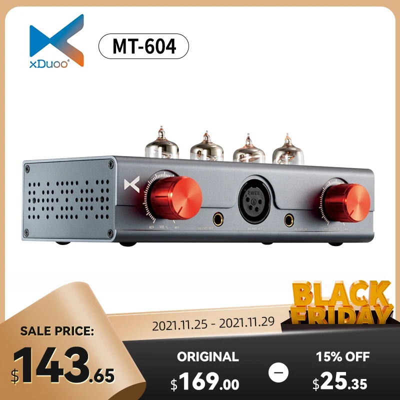 Усилитель для наушников XDUOO MT-604 сбалансированная труба 6J1 Предварительный