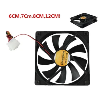 

60mm Pc Cpu Cooling Fan 12v 3 Pin Computer Case Cooler Quiet Molex Connector