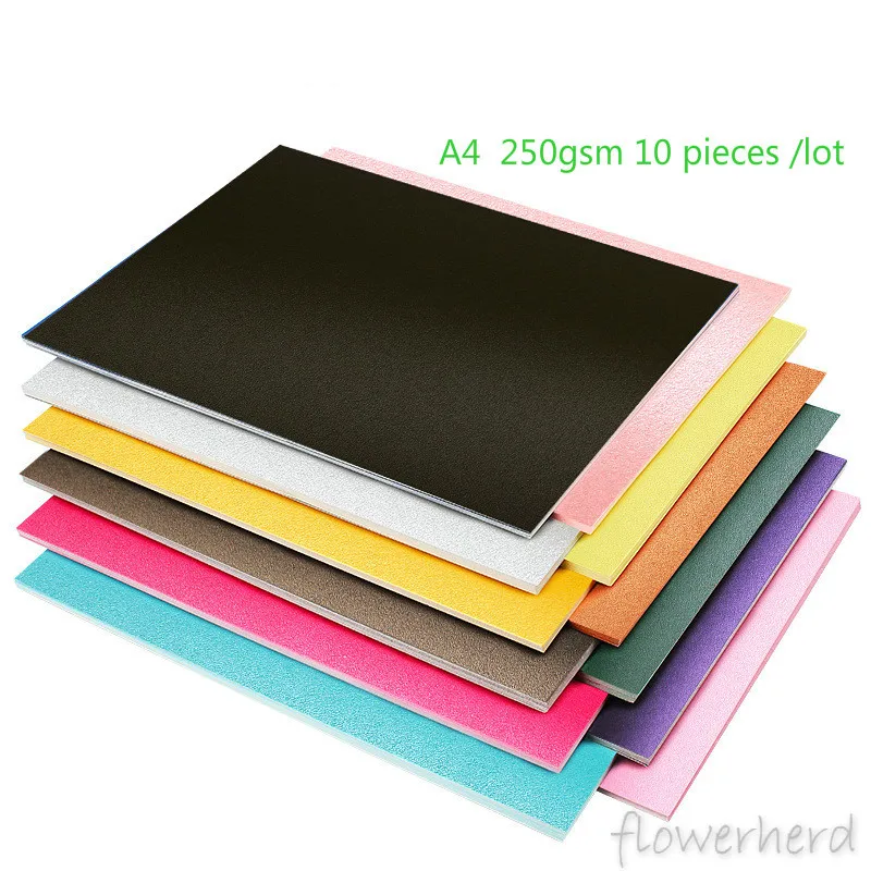 

A4 250gsm Pearl Craft Paper Wrapper Handmand Origami Color Paper Shiny Cardstock Paper Making Cardboard Thick Kraft Paper